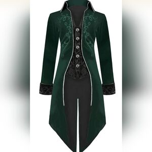Velvet Renaissance/Victorian/Medieval/Steampunk Tailcoat